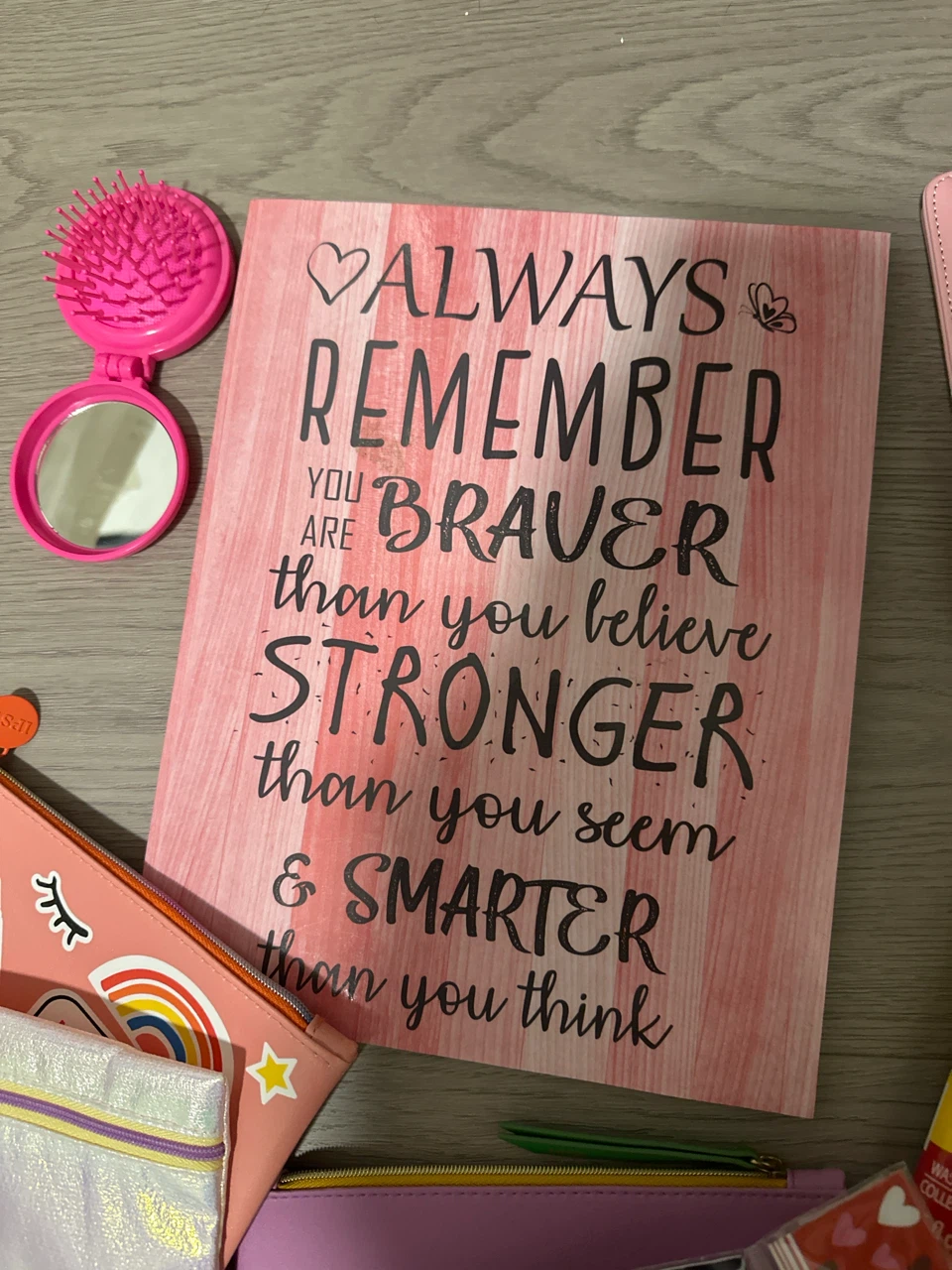 Assorted Pink & Heart Themed Stationery & Craft Items - photo 4