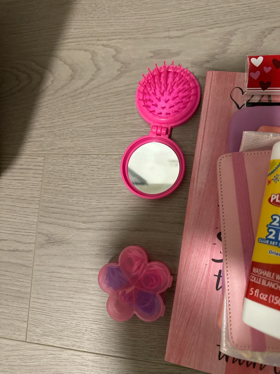Assorted Pink & Heart Themed Stationery & Craft Items - photo 5