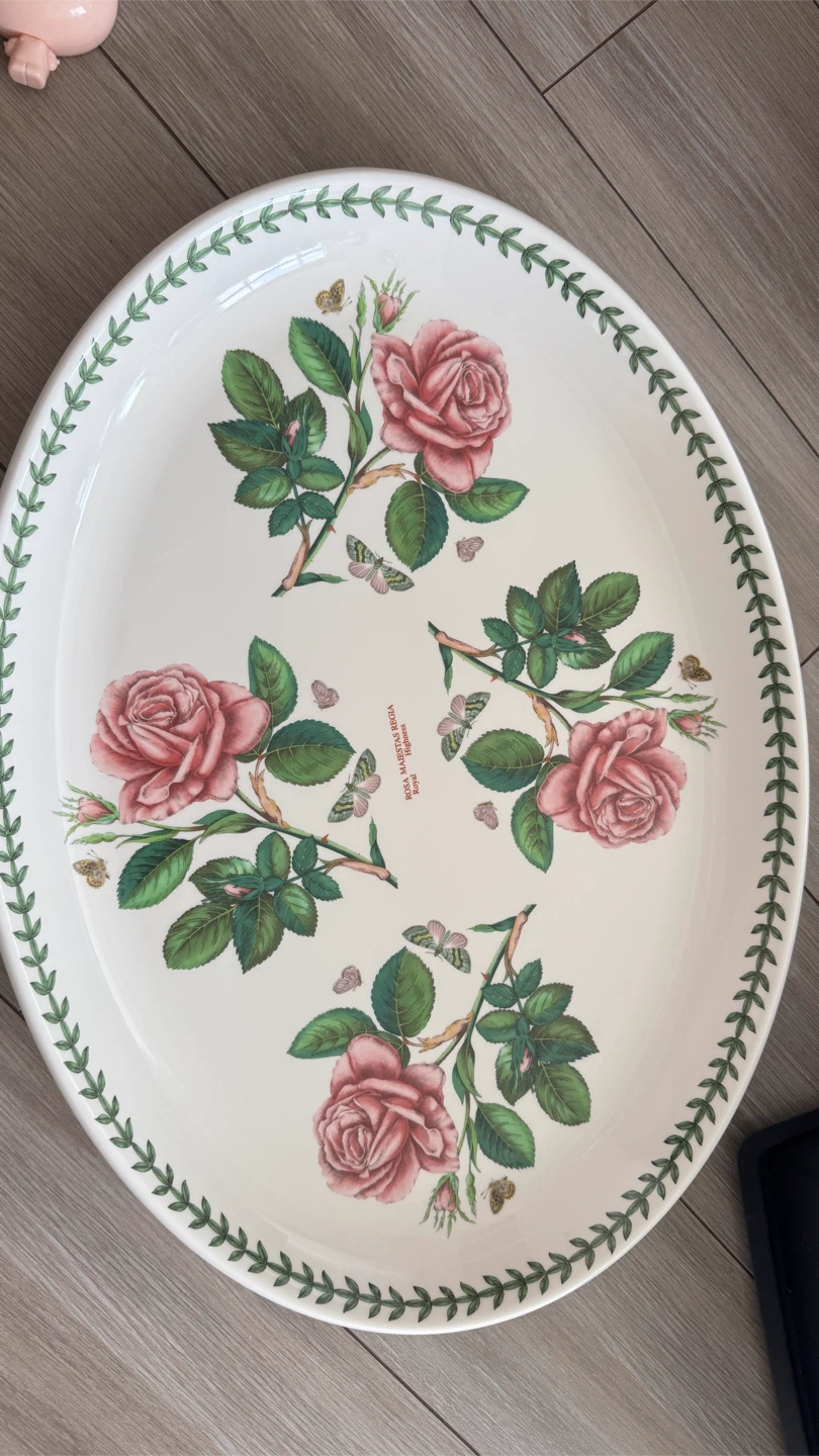Portmeirion Botanic Garden Rose Serving Platter