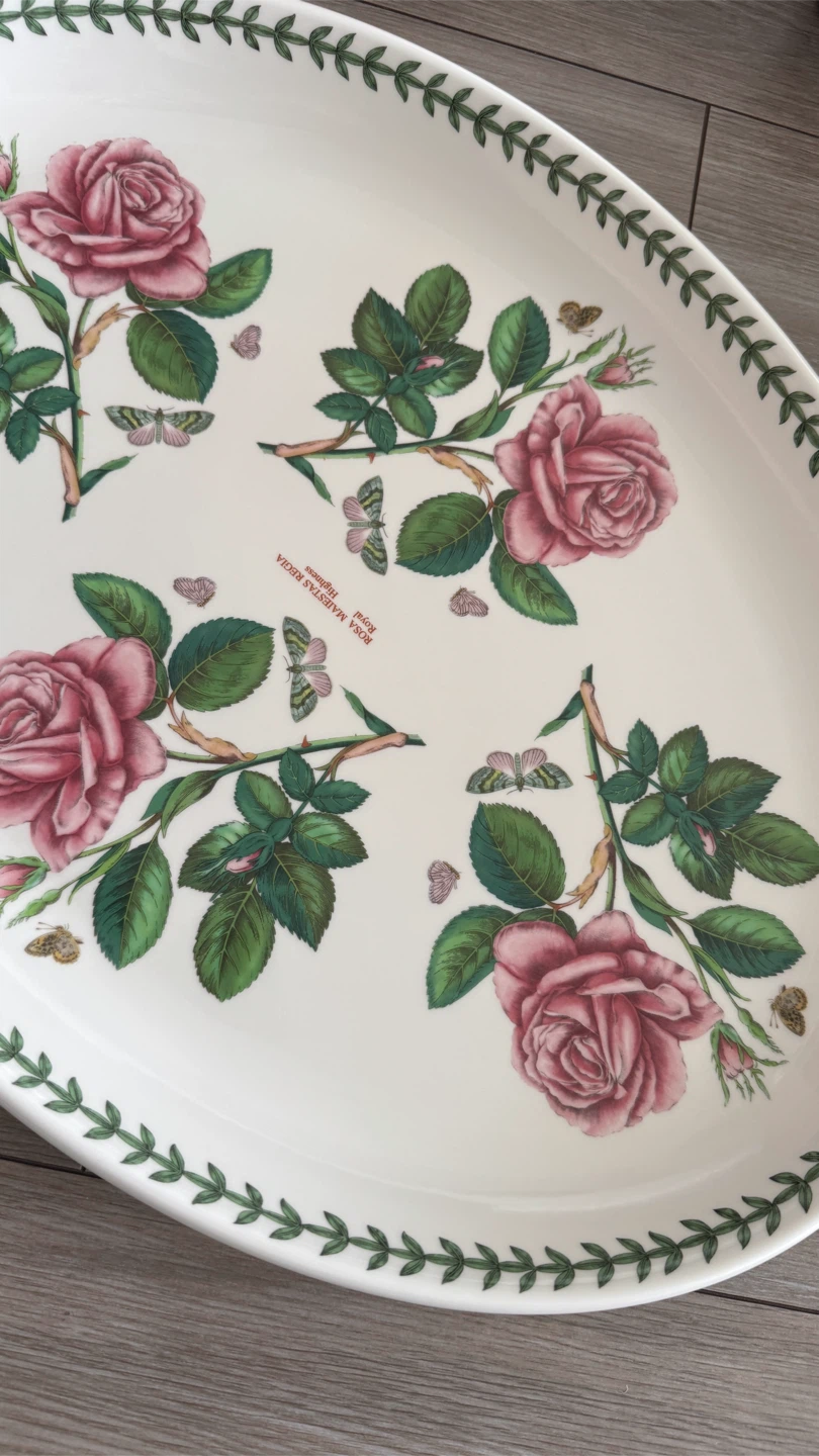 Portmeirion Botanic Garden Rose Serving Platter - photo 4
