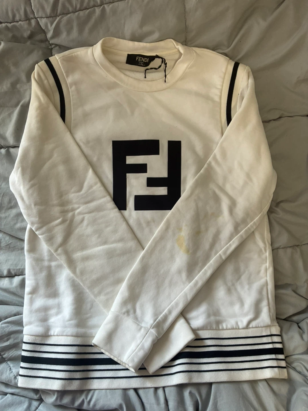 Fendi White Logo Long Sleeve
