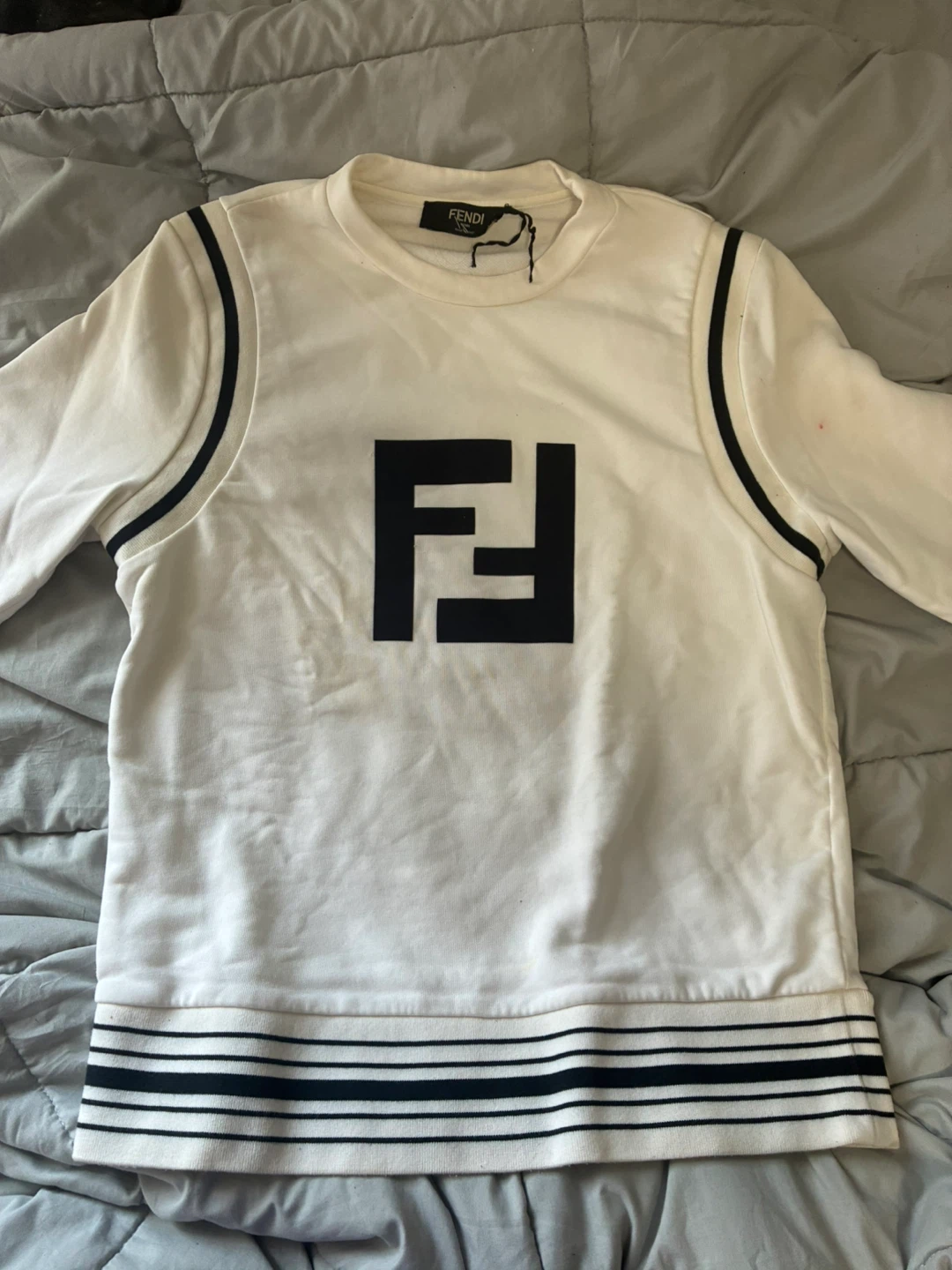 Fendi White Logo Long Sleeve - photo 2