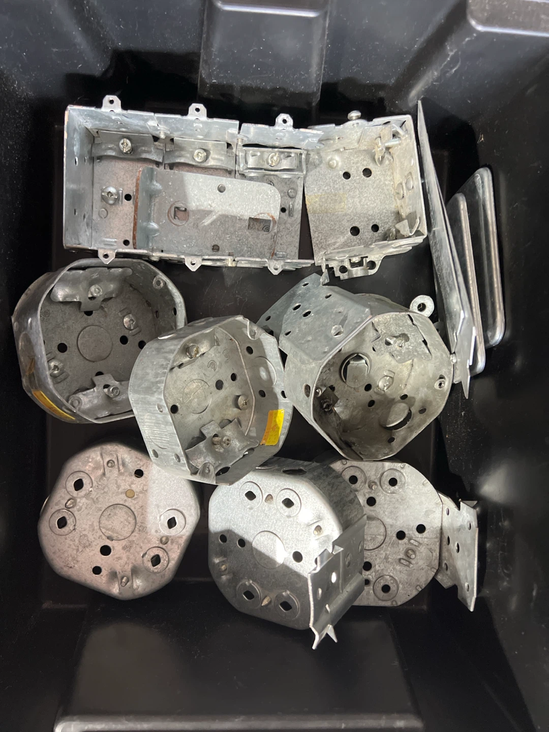 Assorted Metal Electrical Boxes