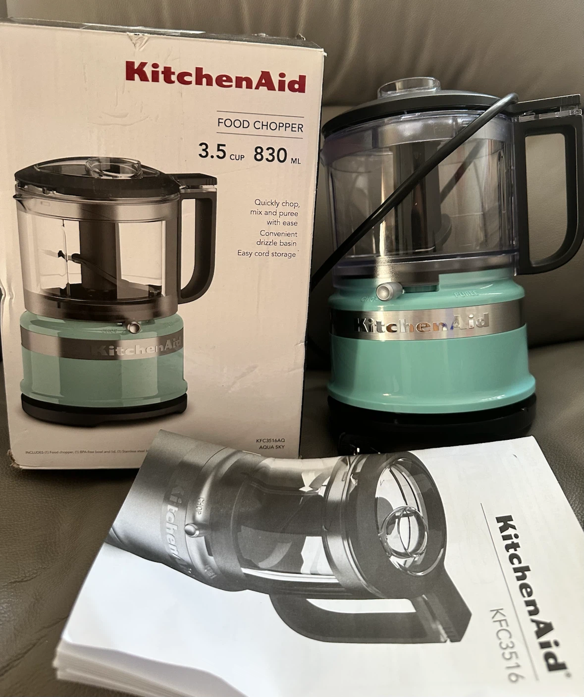 KitchenAid Food Chopper 3.5 Cup Aqua Sky