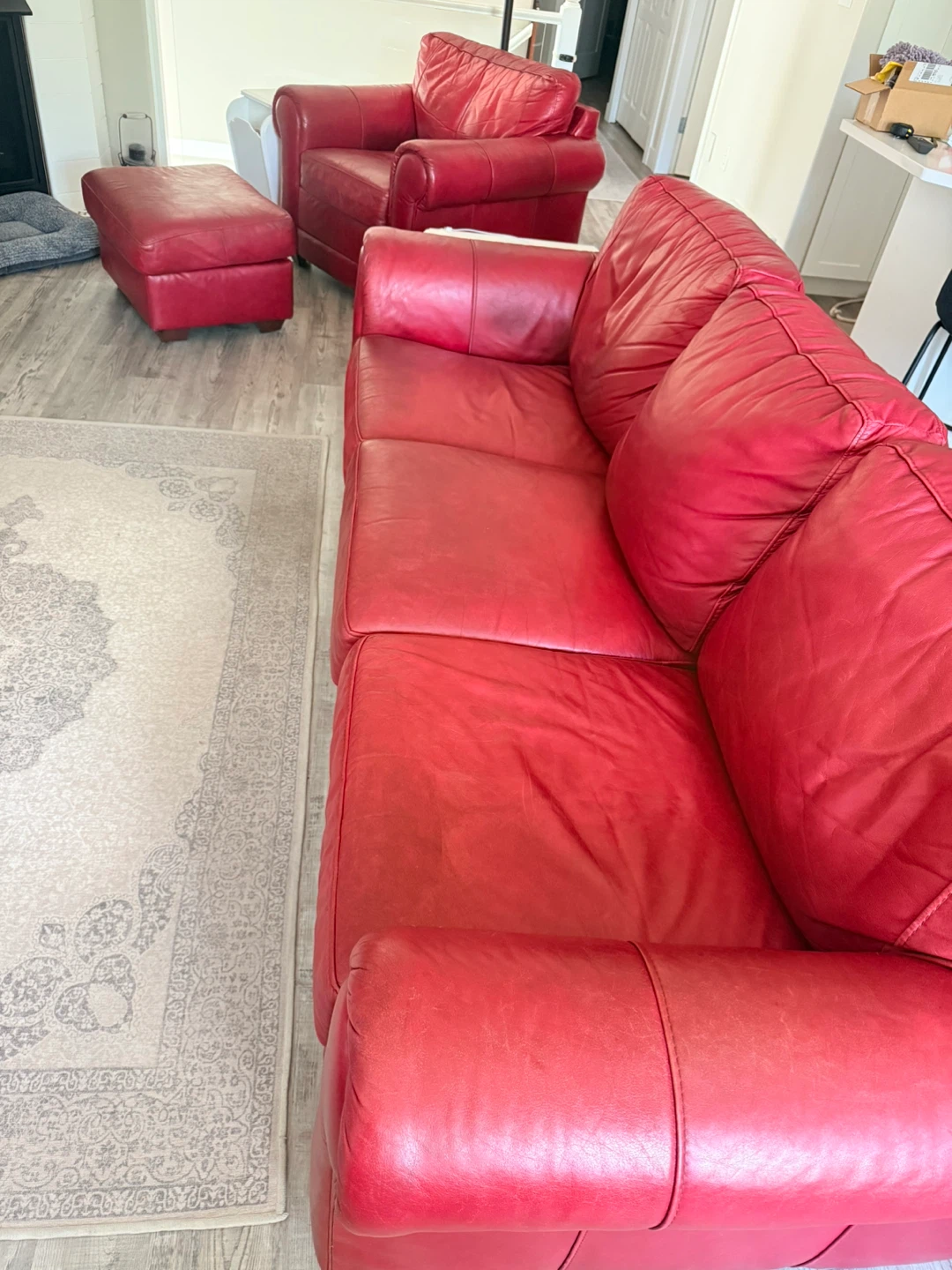 3 Pce Leather Set