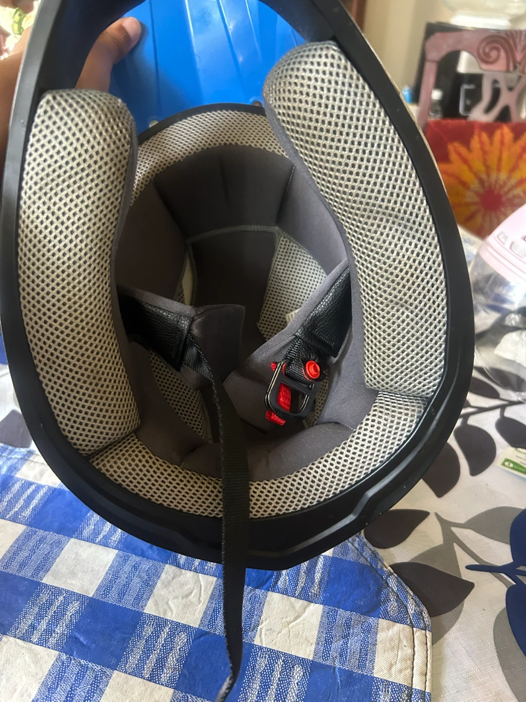 Blue Dirt Bike Helmet - photo 5