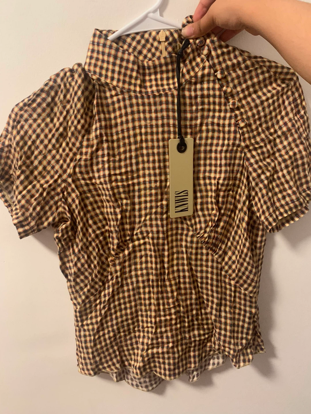 KNWLS Gingham Short Sleeve Top - photo 2