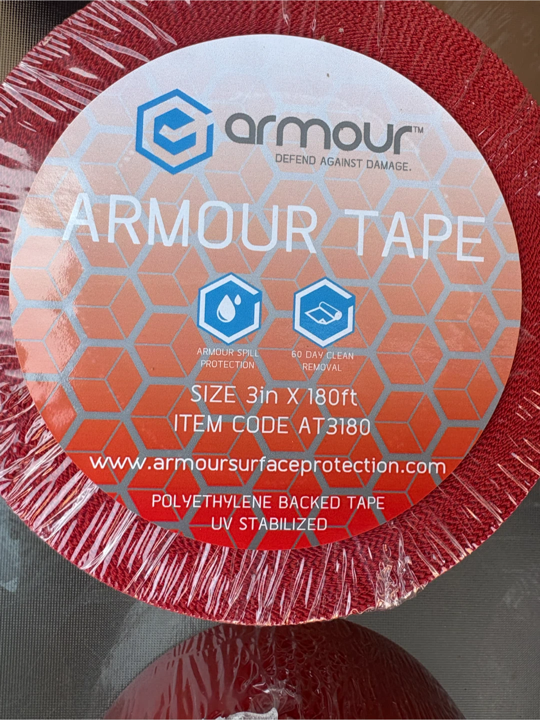 Armour Tape Red 3in X 180ft - photo 2