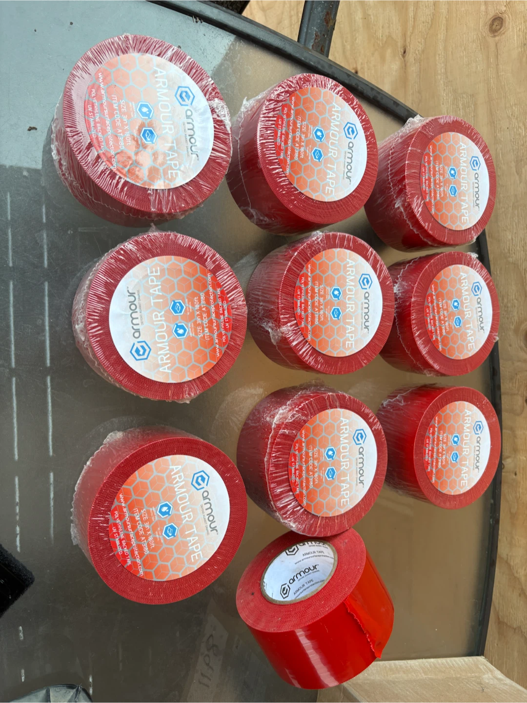 Armour Tape Red 3in X 180ft - photo 3