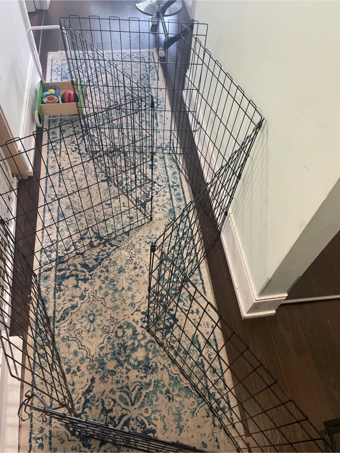 Black Metal Dog Playpen Crate Panels - photo 2