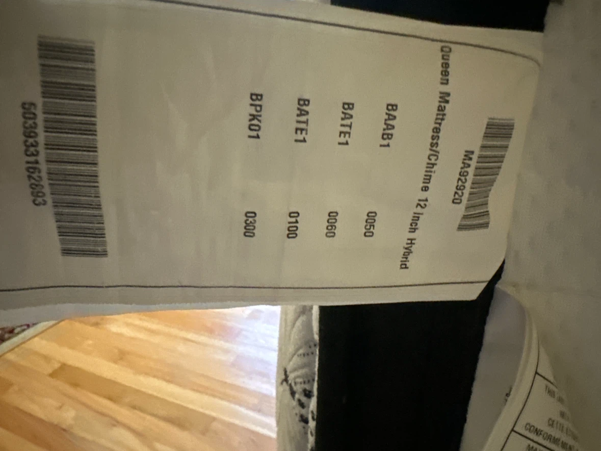 Queen Mattress/Chime 12 Inch Hybrid