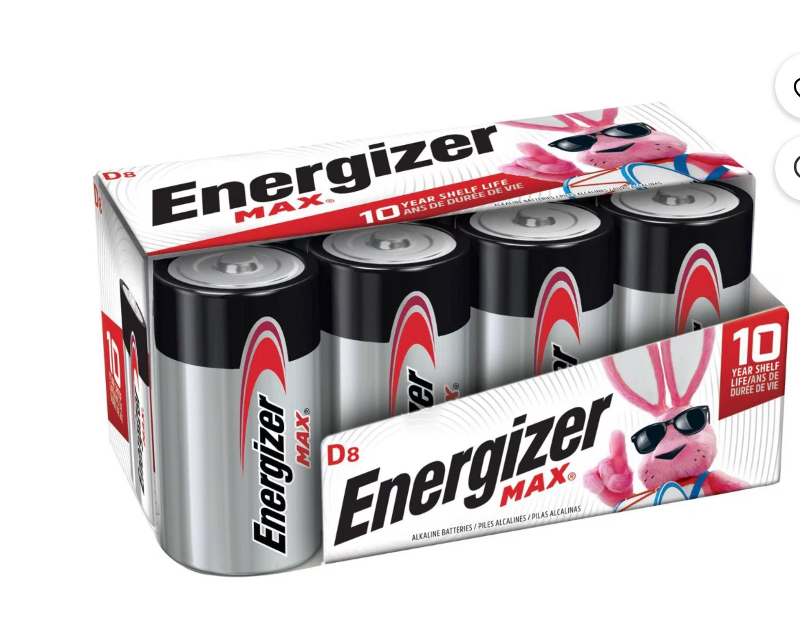 Energizer MAX D Batteries - 4 Pack