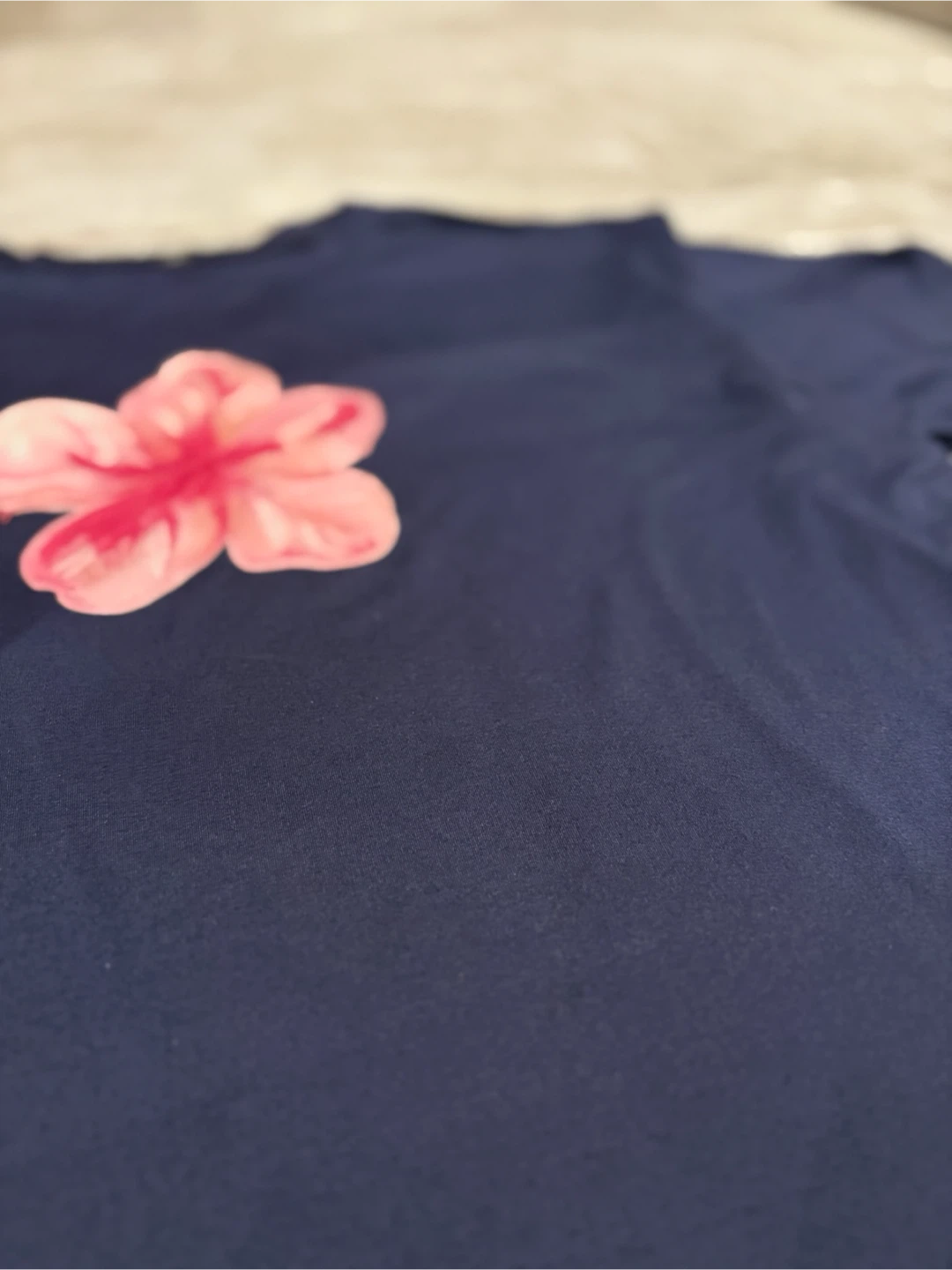 🌺Navy Blue Hibiscus Graphic Tee - photo 5