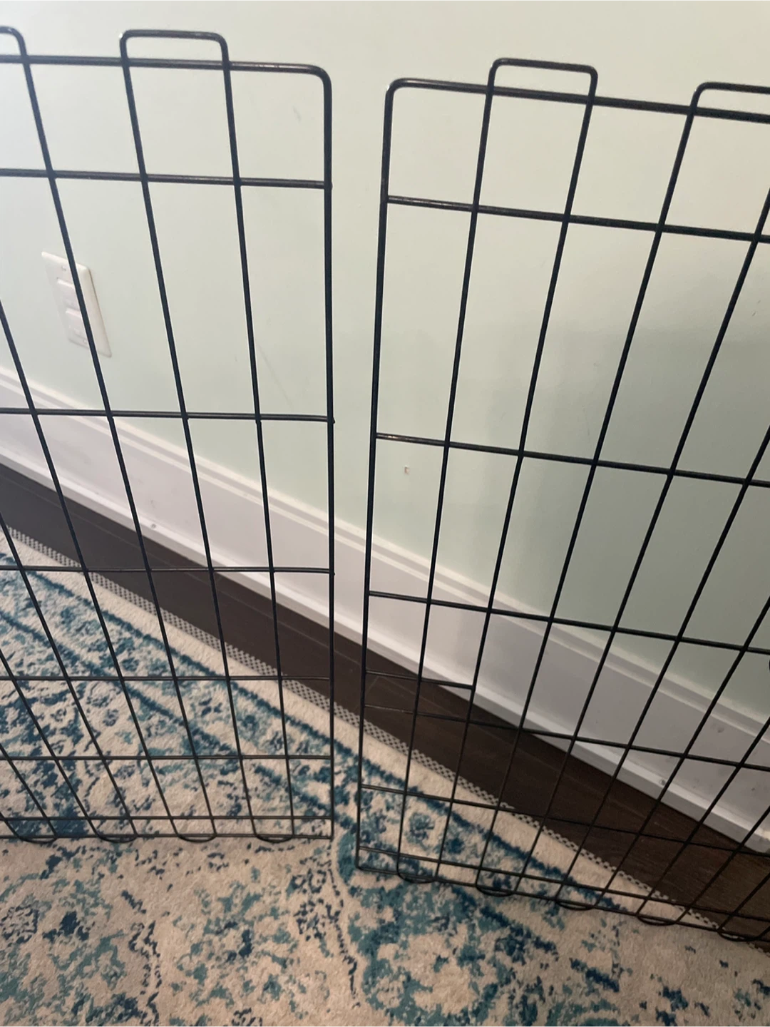 Black Metal Dog Playpen Crate Panels - photo 3