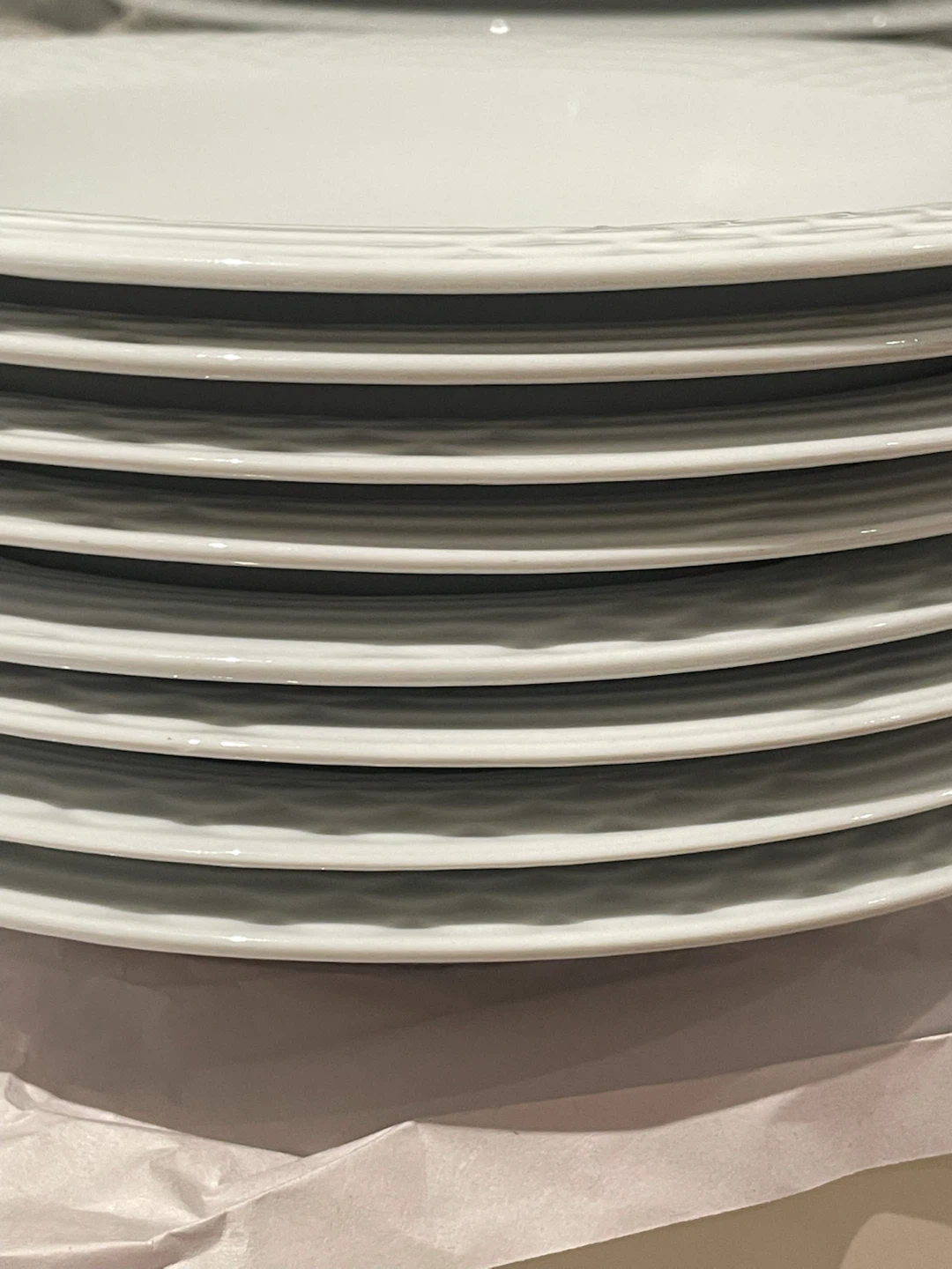 White Bowl Plates - Set of 8 - photo 4