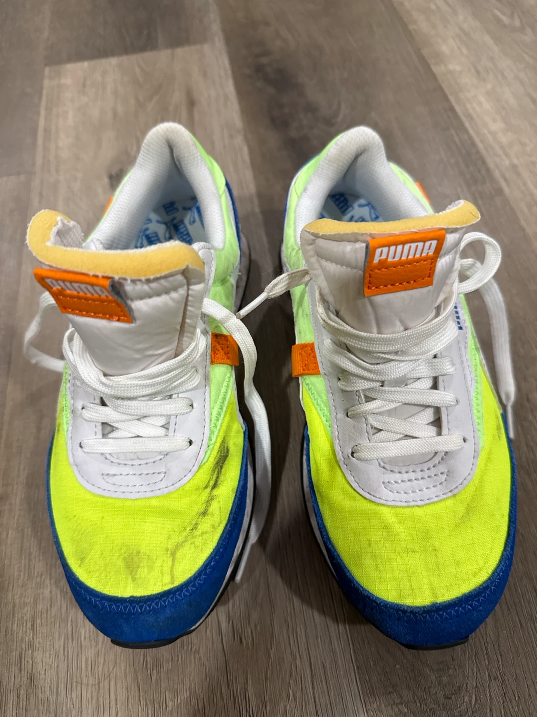 Puma Future Rider Neon Athletic Shoes boys 6.5