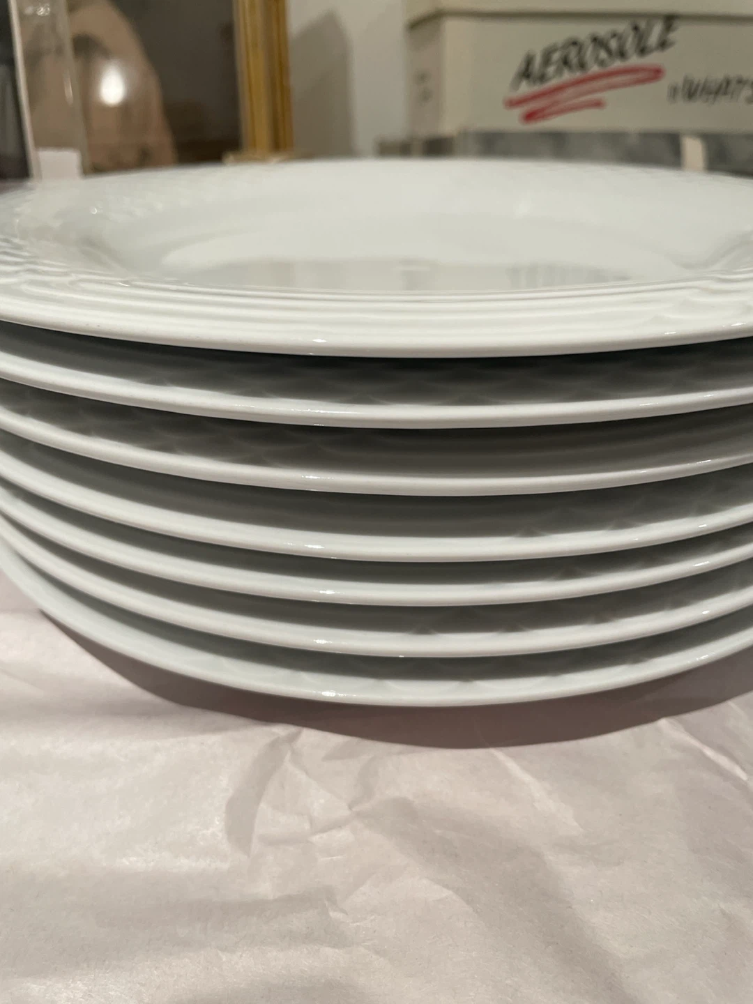 White Ceramic Plate - photo 5