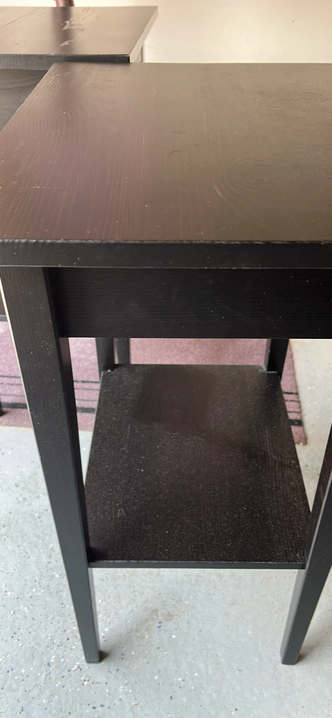 Set of 2 Black Side Tables - photo 3
