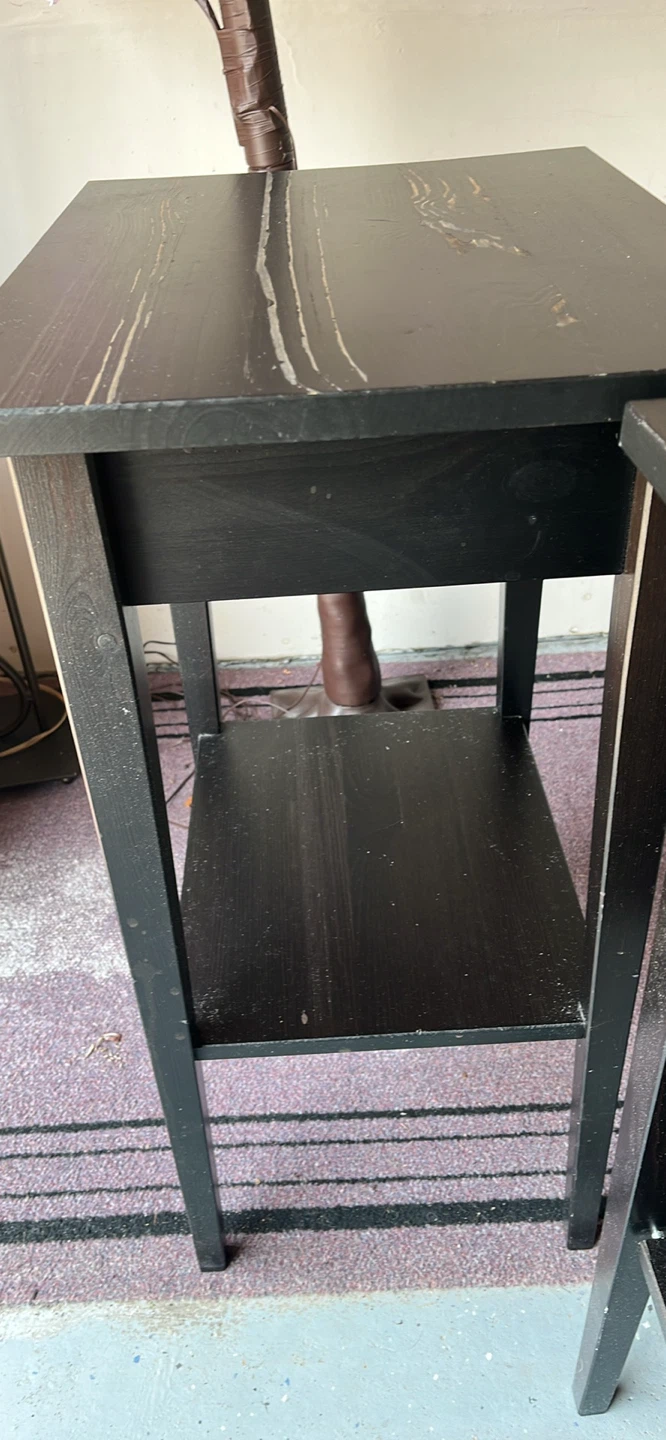 Set of 2 Black Side Tables - photo 4