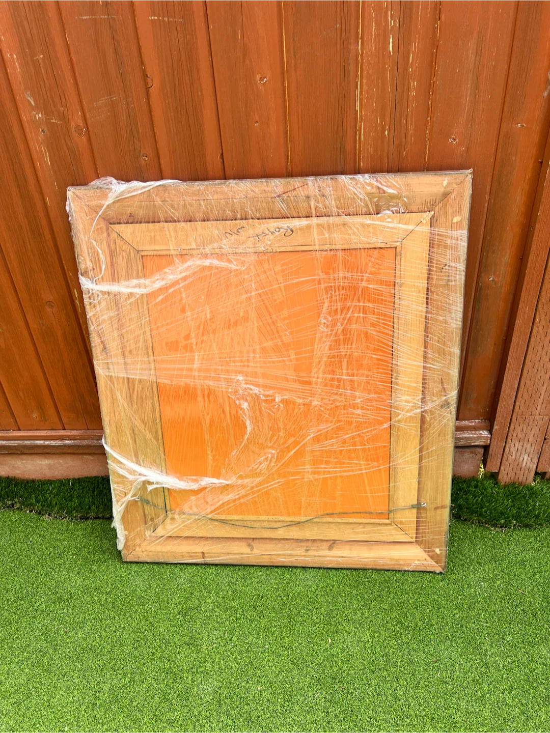 Wooden Frame Mirror, 35” x 31” - photo 2