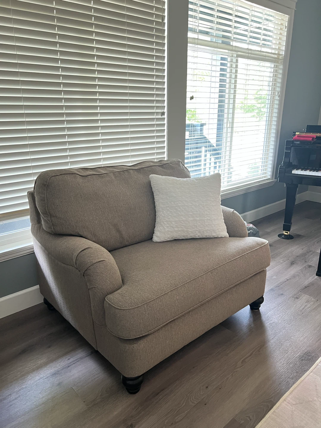 Brown Upholstered Accent Chair - photo 2