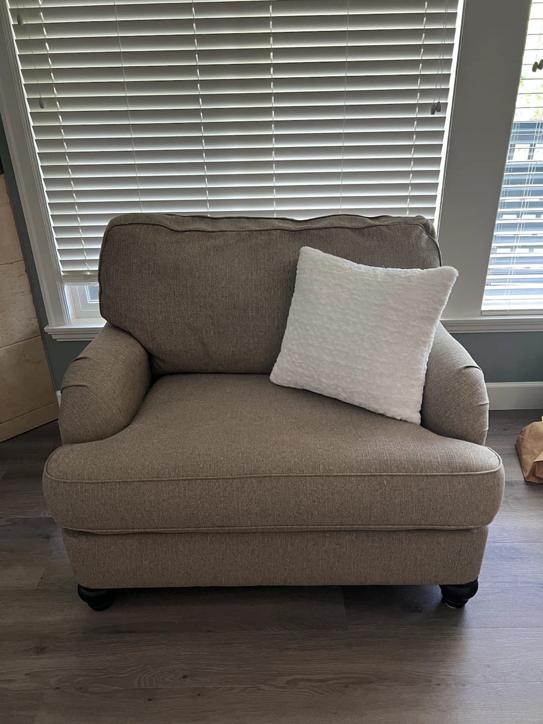 Brown Upholstered Accent Chair - photo 3