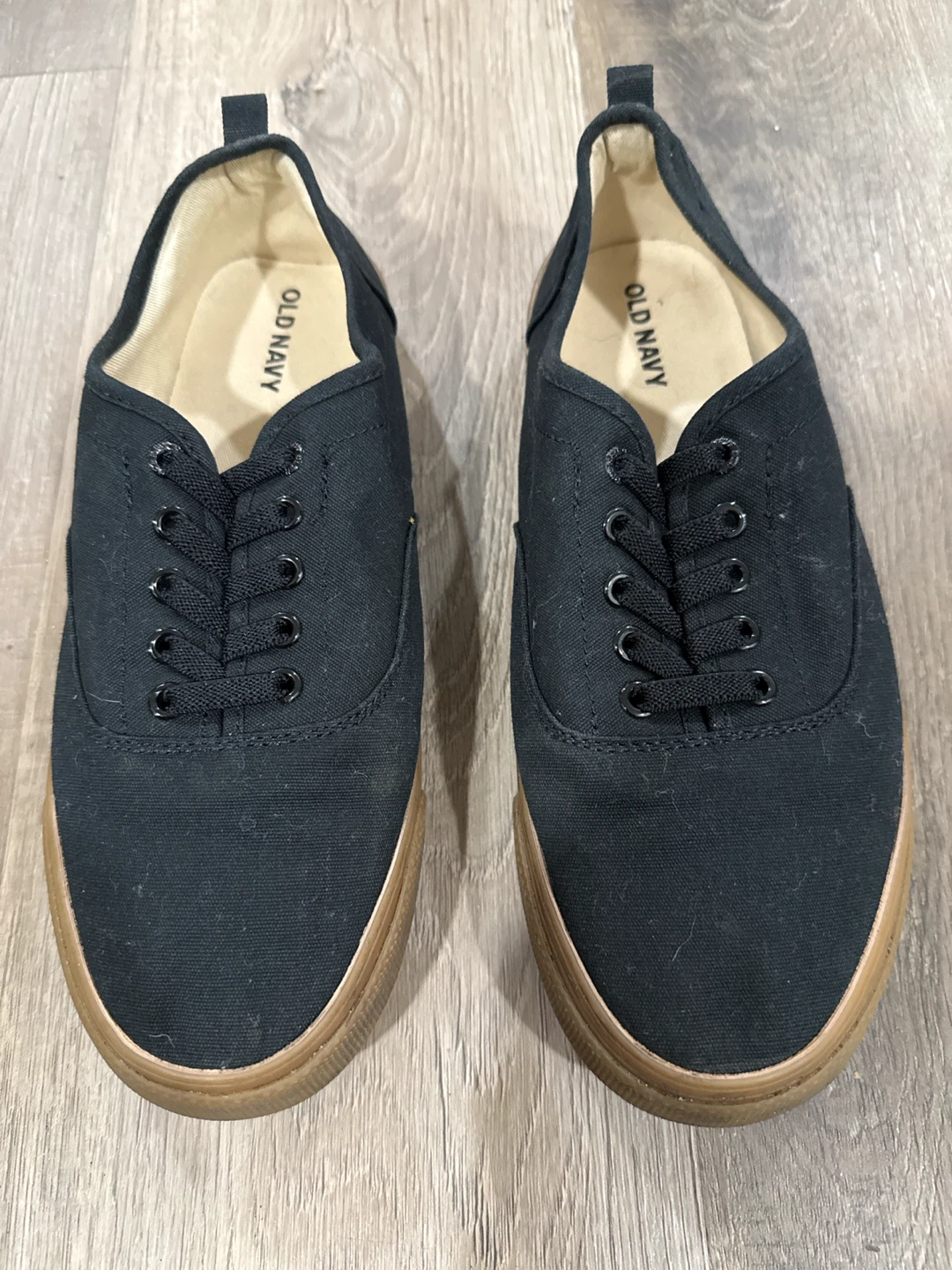 Old Navy Black Canvas Sneakers size 5