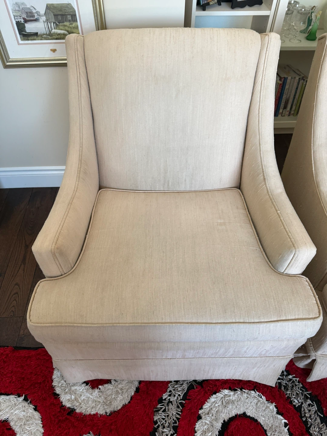 Cream Upholstered Armchair (Set of 2) - photo 2
