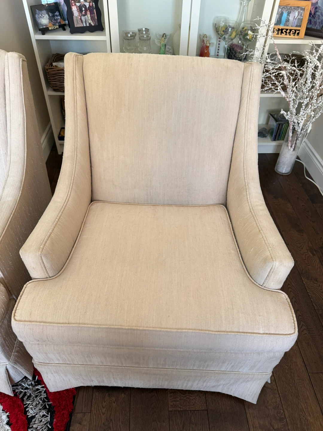 Cream Upholstered Armchair (Set of 2) - photo 3