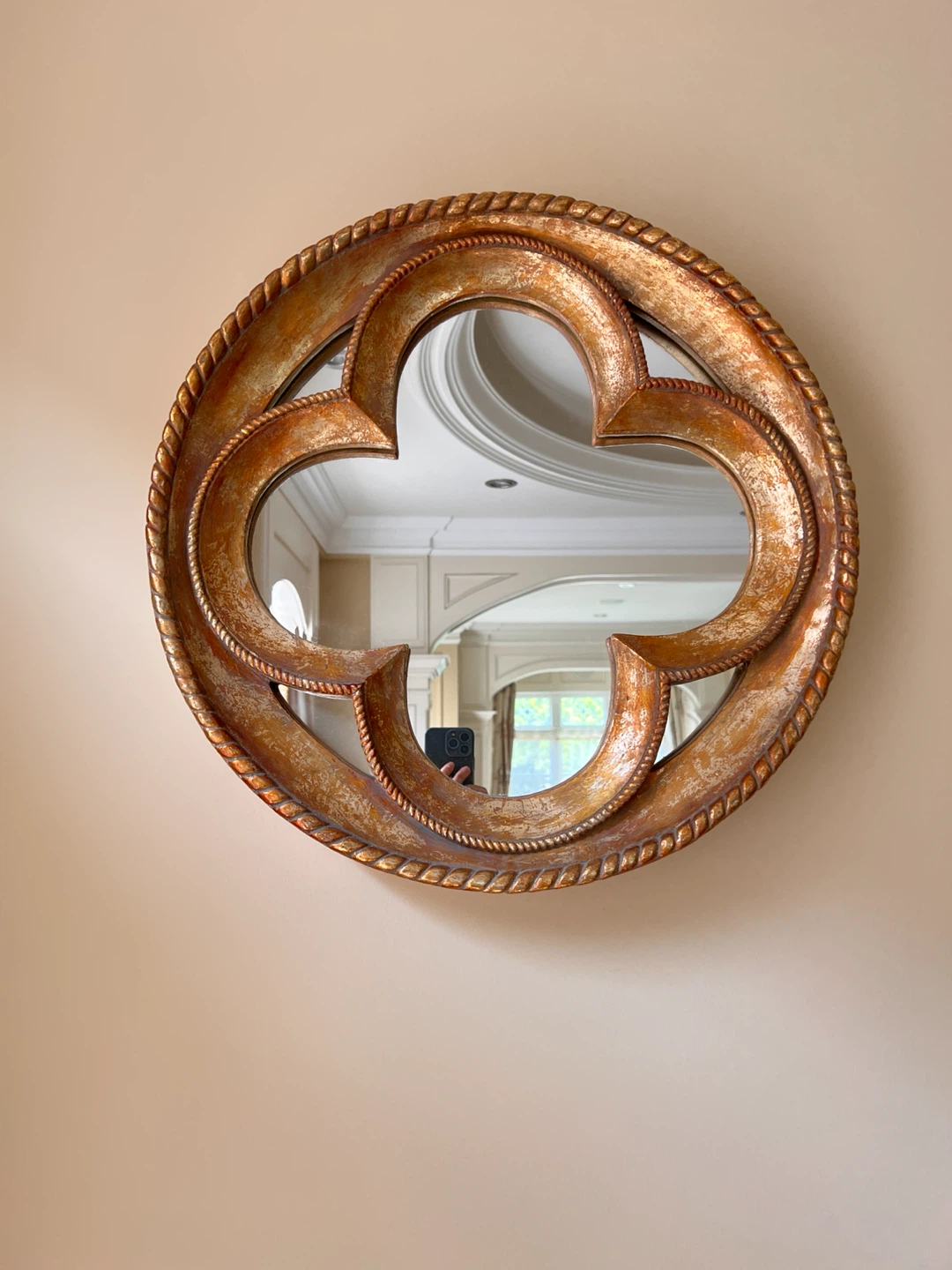 Ornate Gold Round Mirror Set - photo 2