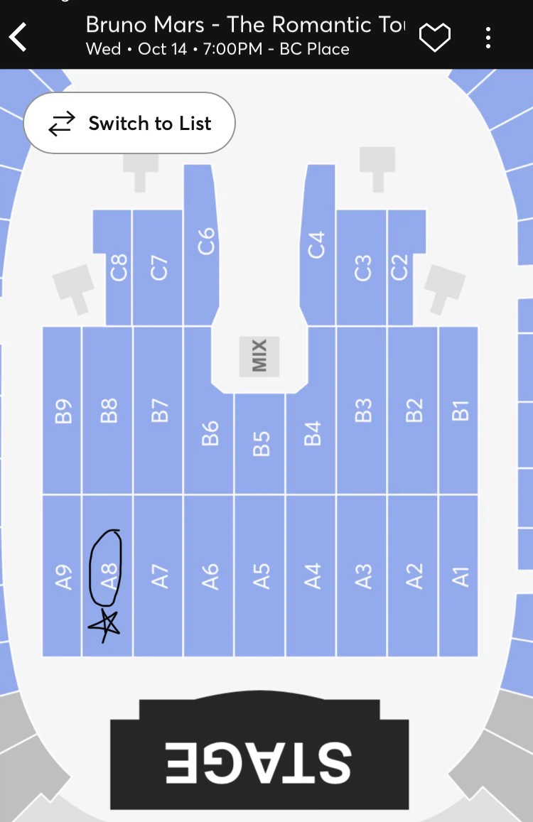 Bruno Mars Vancouver Tickets