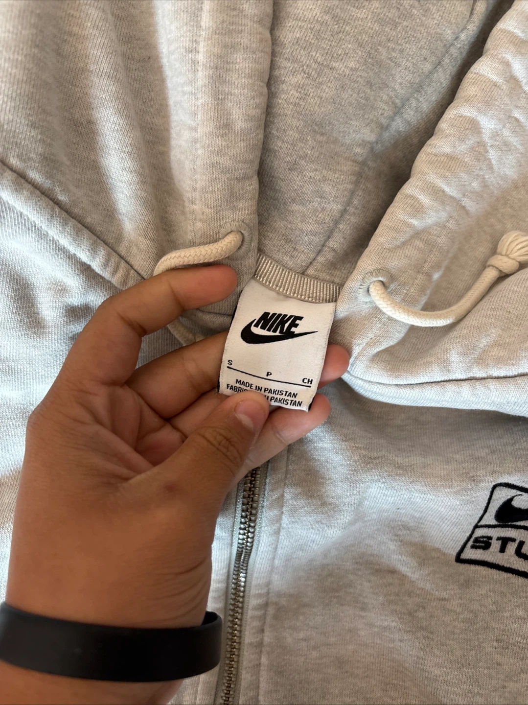 Nike x Stussy Zip Hoodie Grey Heather - photo 3