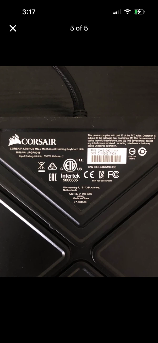 Corsair K70 RGB MK.2 Mechanical Gaming Keyboard - photo 5