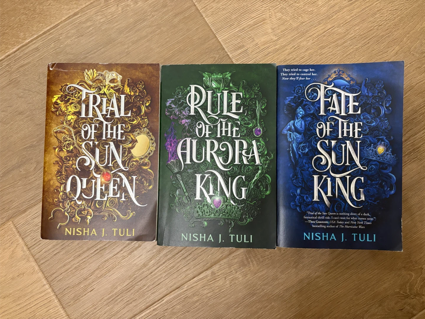 Books 1-3 of of the Artefacts of Ouranos series by Nisha J. Tuli