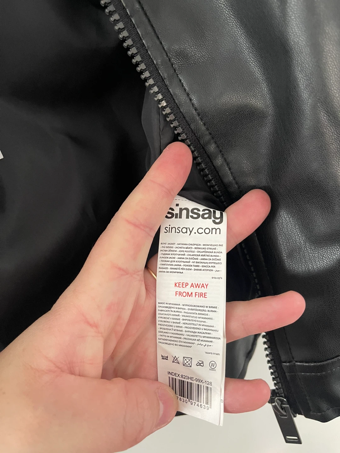 Sinsay Boys Faux Leather Jacket - photo 3