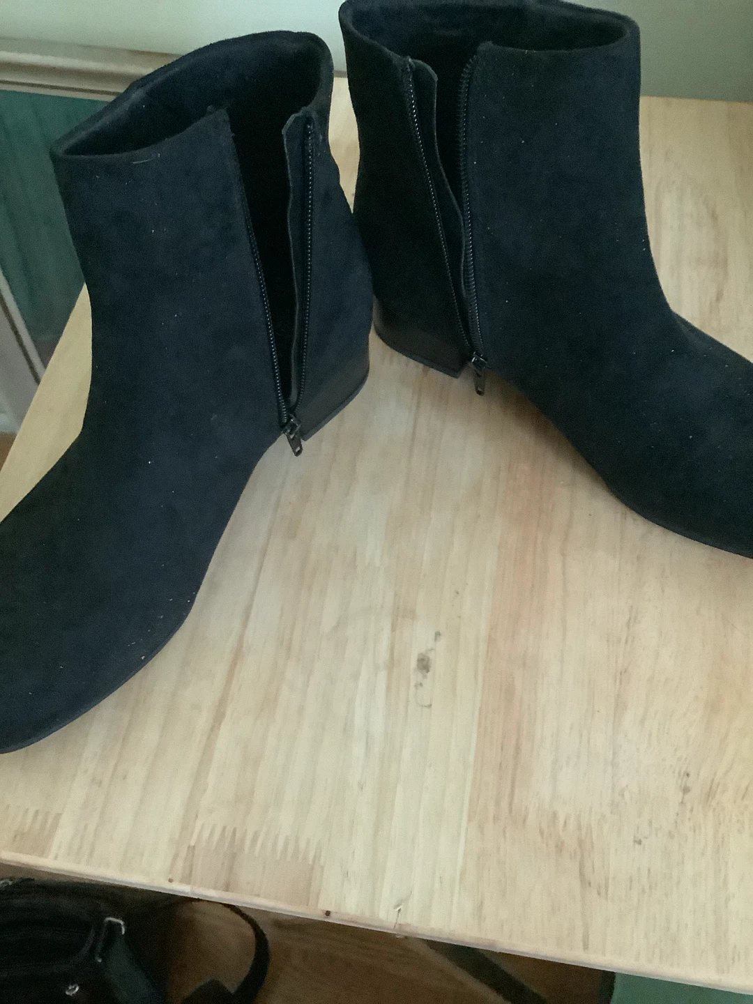 Black Suede Ankle Boots - photo 3