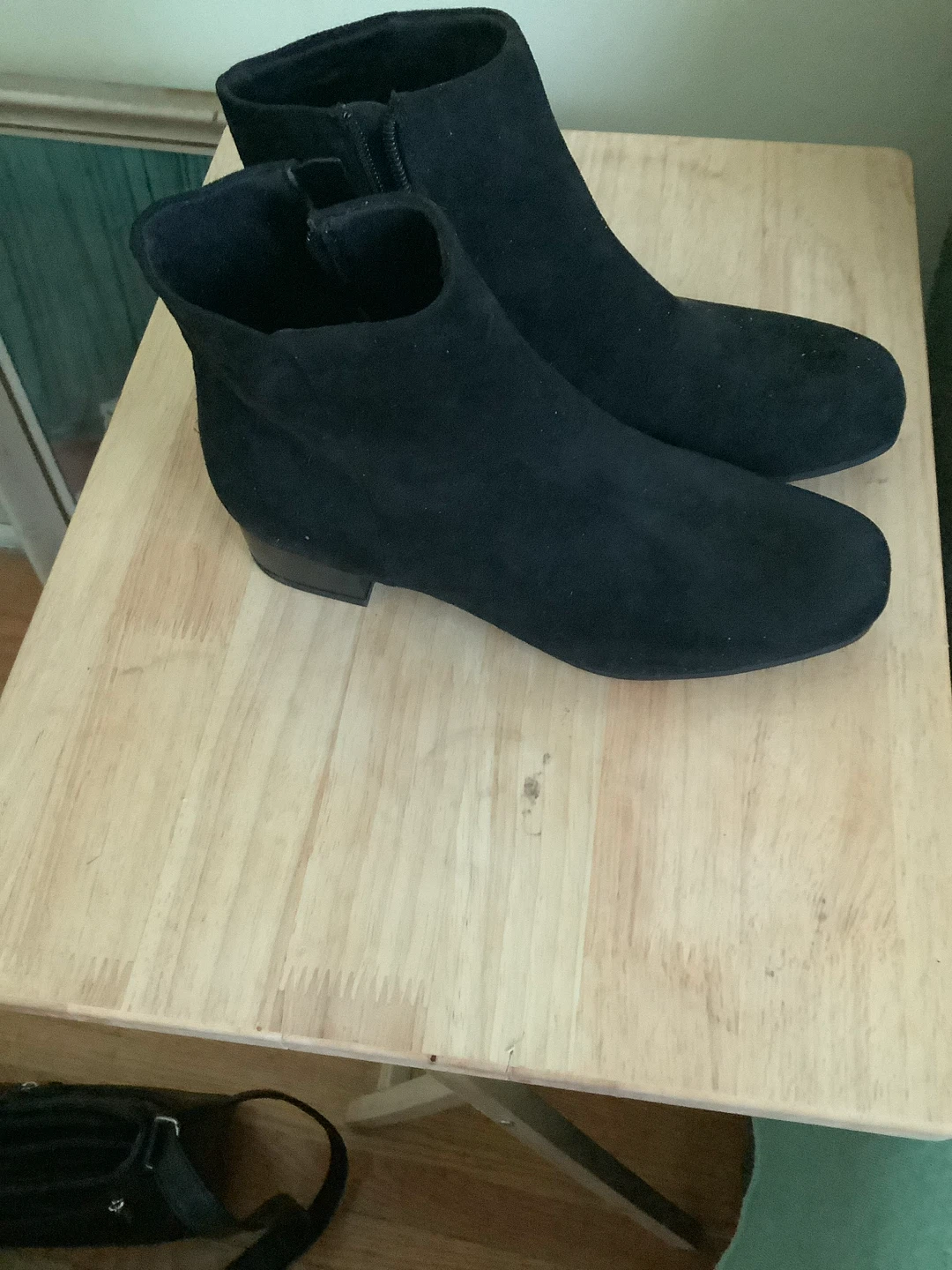 Black Suede Ankle Boots - photo 4