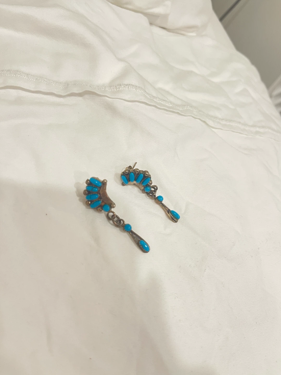 Turquoise Dangle Earrings - photo 3