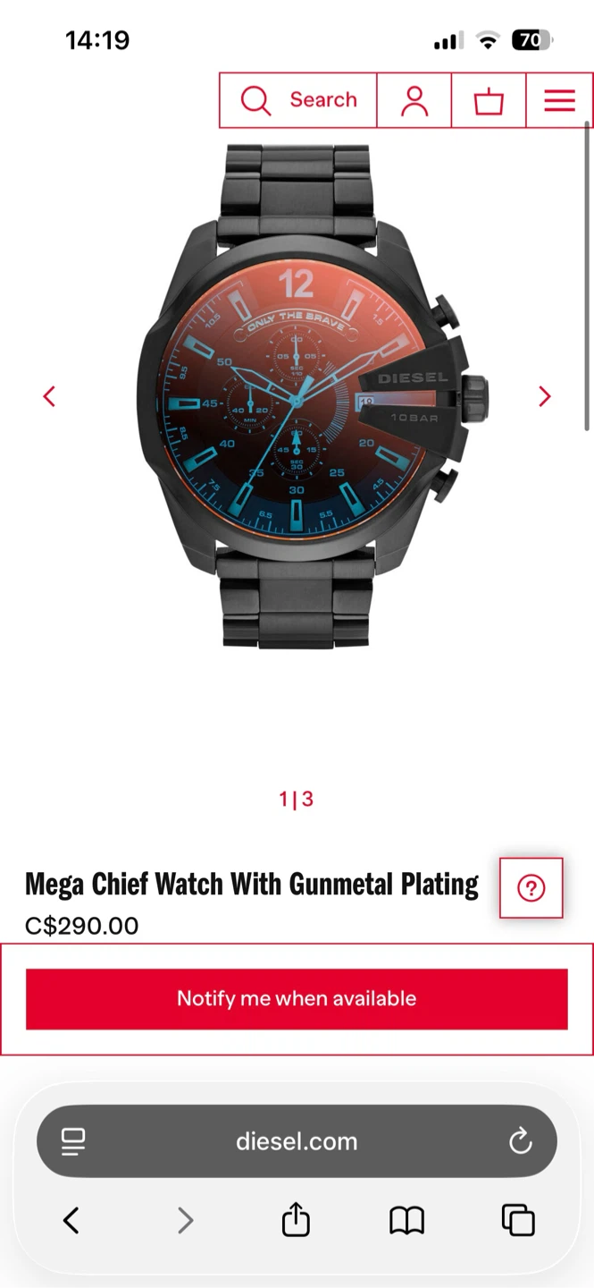 Diesel Mega Chief Watch - photo 3