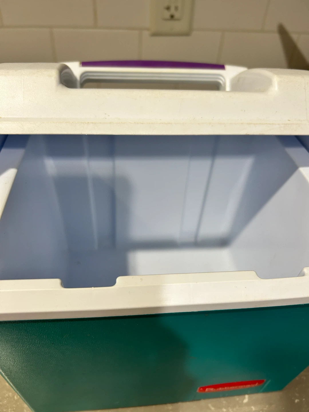 Rubbermaid Lunch Box Cooler Teal Purple Handle - photo 2