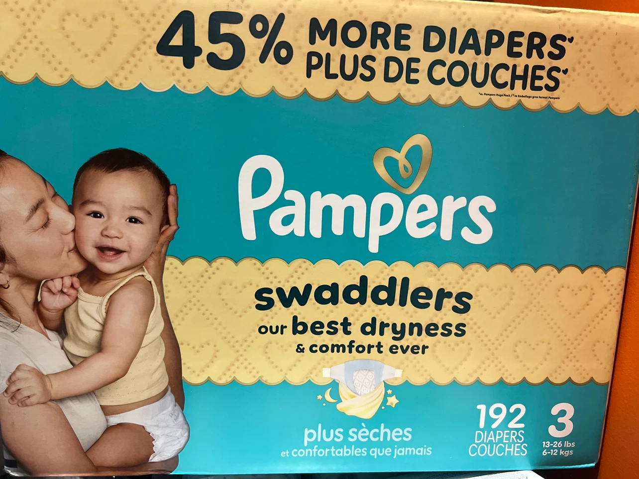 Pampers Swaddlers Diapers Size 3 (192 count) - photo 2