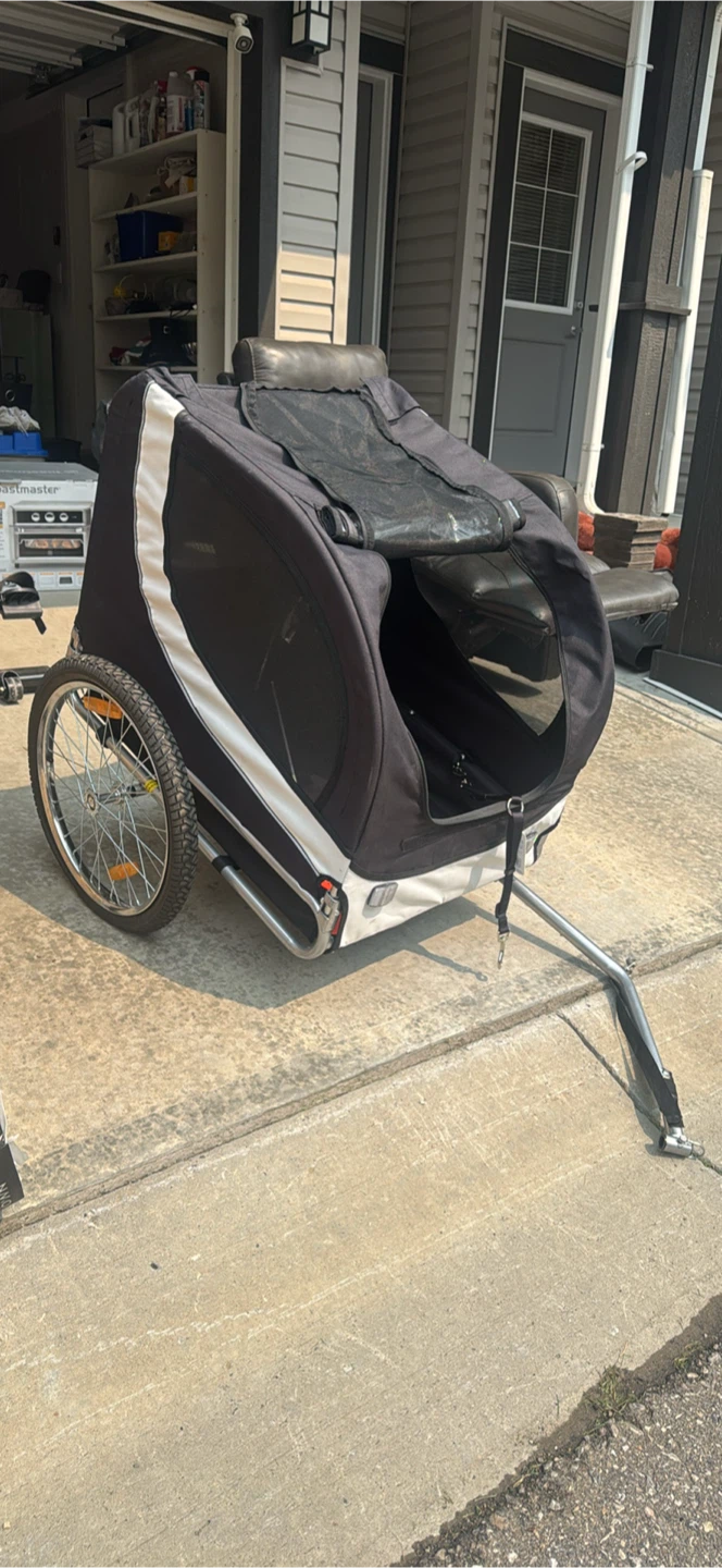 Black and White Bicycle Trailer - photo 3