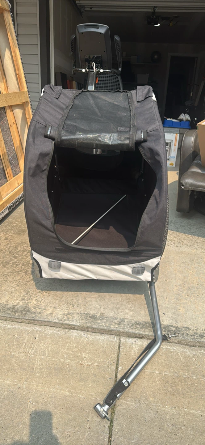 Black and White Bicycle Trailer - photo 4