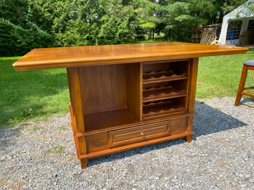 Solid Wood Counter Height Island Dining Set (CAN DELIVER) - photo 2