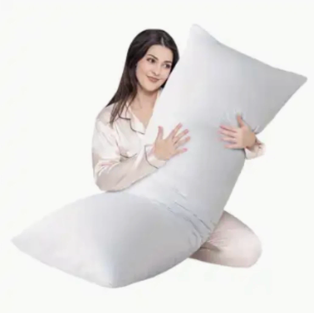 Large White Body Pillow