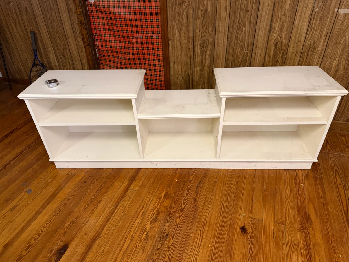 White Entertainment Center / Bookshelf
