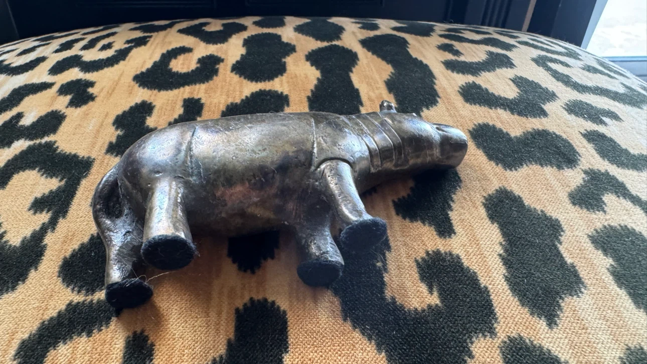 Bronze Hippo Figurine - photo 3