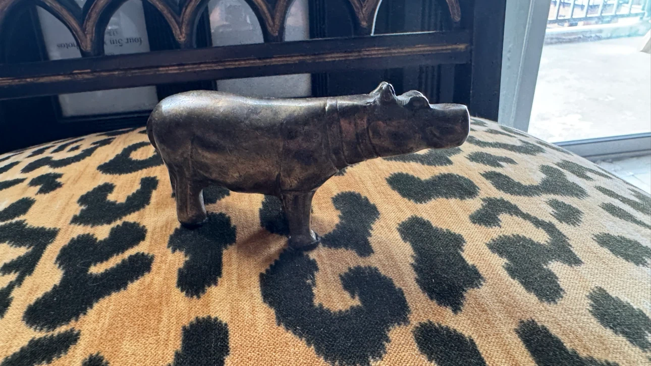Bronze Hippo Figurine - photo 4