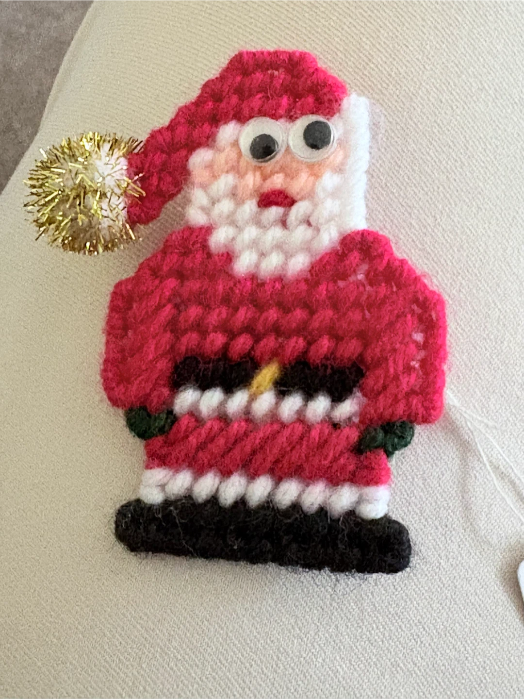Handmade Santa Claus Brooch