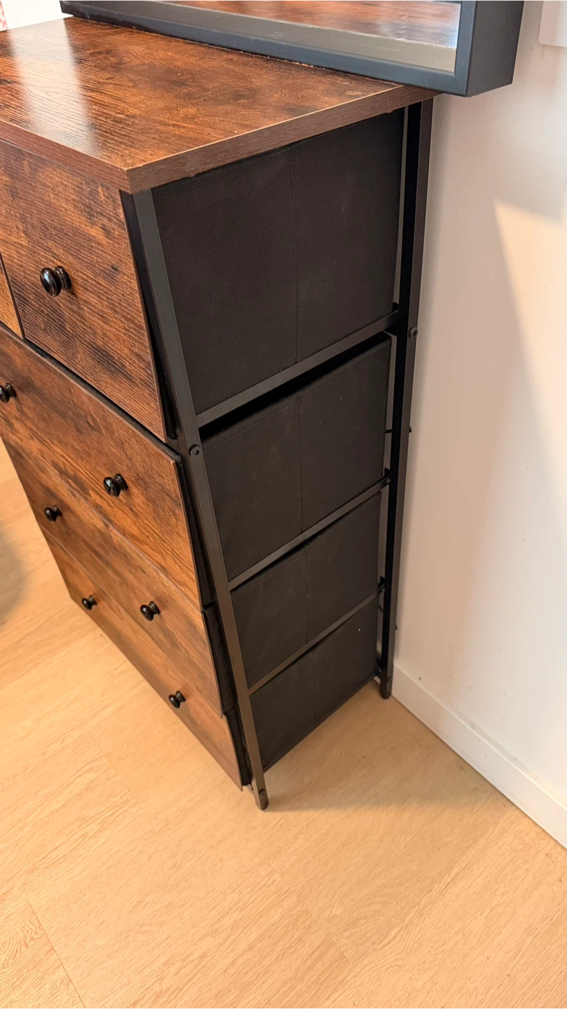 Amazon Rustic Brown Dresser set + bedside table - photo 2